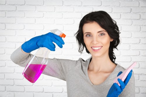 A formal cleaning complaints process being discussed at a desk